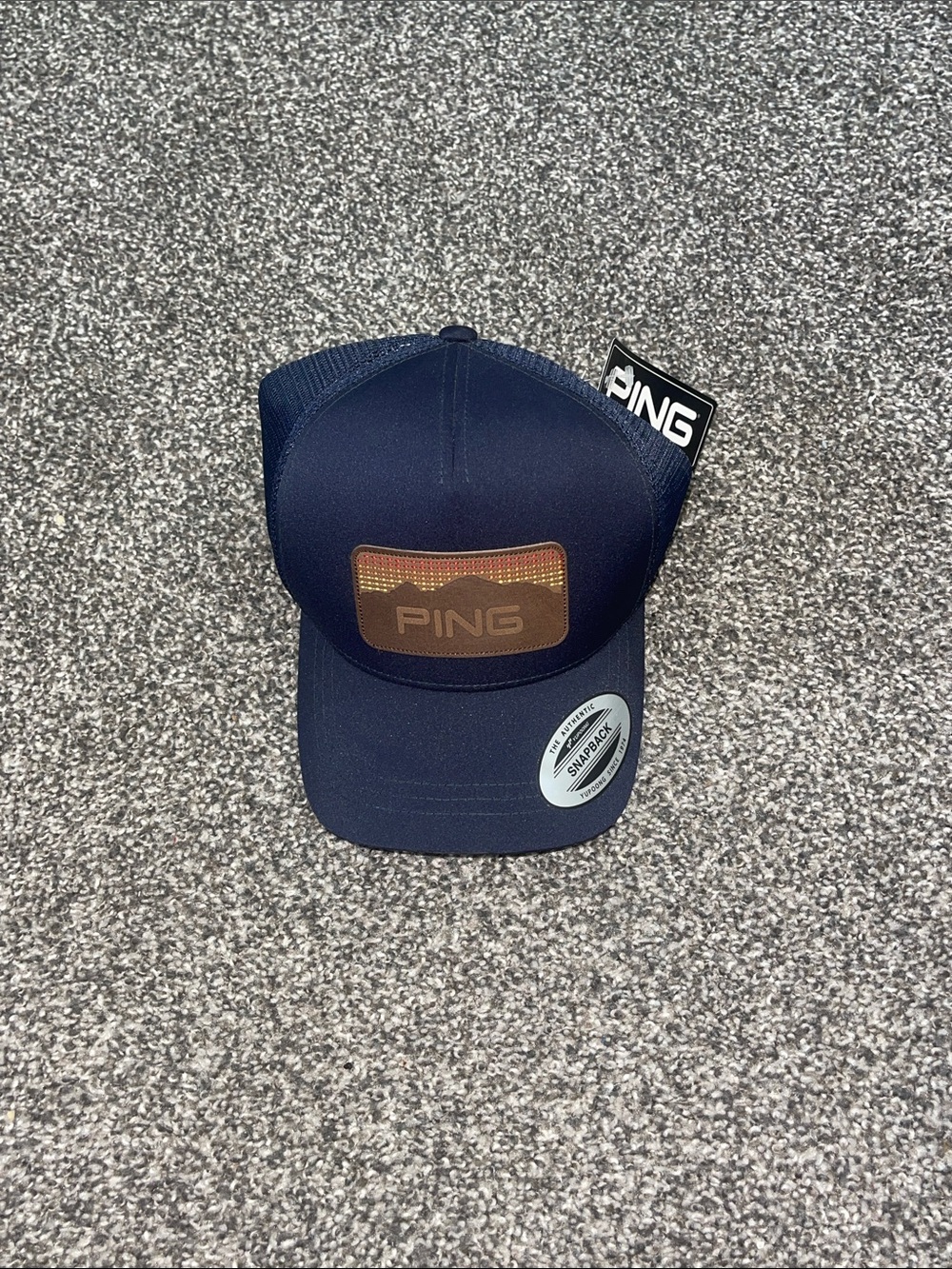 NWTs PING Golf Navy Trucker Cap